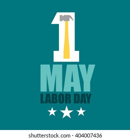 International Worker and Labor May Day. Design Template Vector Illustration