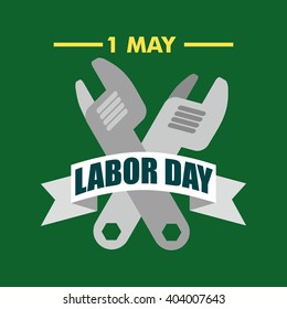 International Worker and Labor May Day. Design Template Vector Illustration