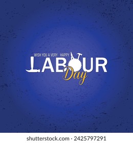 International workers beautiful labor day template design poster background