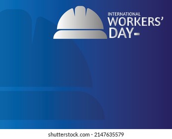 International Workers' Day. 1 May. Holiday concept. Template for background, banner, card, poster, celebrated on holidays together.