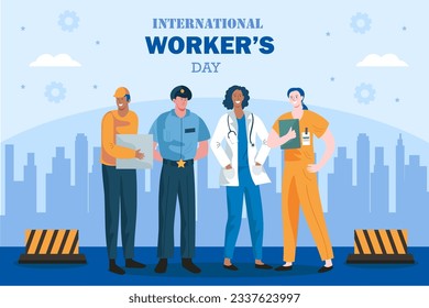 international Workers Day, Happy Labour day celebration social media post template