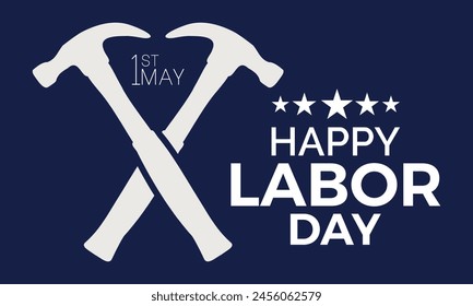 International Workers Day safe and healthy working vector illustration. Employee freedom awareness vector template for banner, card, background