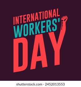 Arte vectorial del Día Internacional del Trabajo.