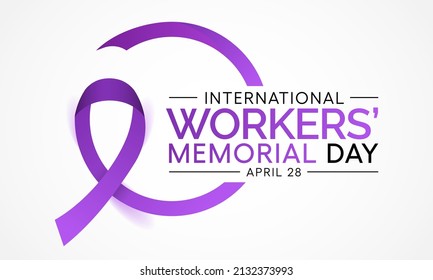 International Workers Memorial Day Is Observed Every Year On April 28, Vector Illustration