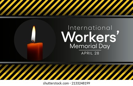 International Workers Memorial Day Is Observed Every Year On April 28, Vector Illustration