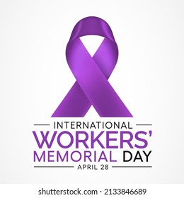 International Workers Memorial Day Is Observed Every Year On April 28, Vector Illustration