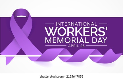 International Workers Memorial Day Is Observed Every Year On April 28, Vector Illustration