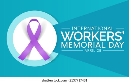 International Workers Memorial Day Is Observed Every Year On April 28, Vector Illustration