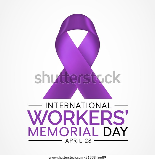 International Workers memorial day is\
observed every year on April 28, Vector\
illustration