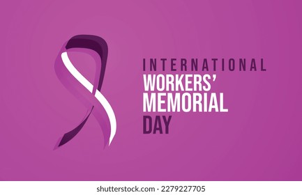 International workers memorial day. Template for background, banner, card, poster 