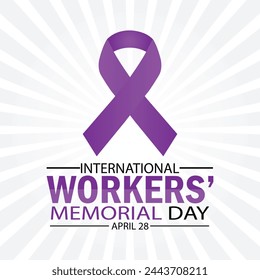 International Workers Memorial Day wallpaper with shapes and typography. International Workers Memorial Day, background