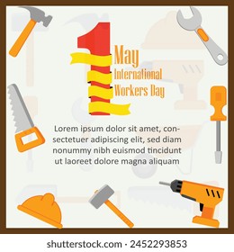 International working day poster Template