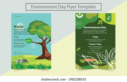 International World Environment Day. Environmental problems and environmental protection. Vector illustration. vector illustrations.