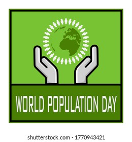 international world population day icon illustration