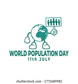 international world population day icon illustration