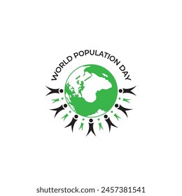 international world population day vector illustration