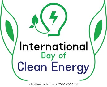 International World's Day of Clean Energy - eps