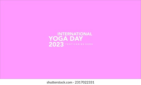 Día Internacional del Yoga 2023 - Logotipo de vectores