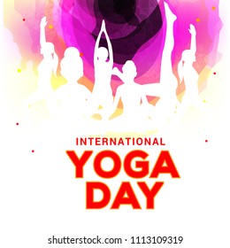 2,263 International yoga day logo Images, Stock Photos & Vectors ...