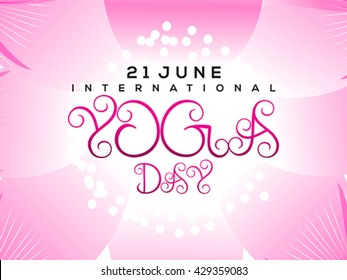 international yoga day background vector illustration