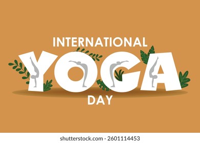 International Yoga Day Banner Vector Art