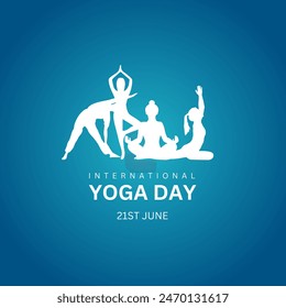 International yoga day. Yoga Body Posture with Text. Woman practicing yoga. vector illustration design
illustration of people doing asana and meditation practice for International Yoga Day on 21st Jun