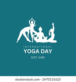 International yoga day. Yoga Body Posture with Text. Woman practicing yoga. vector illustration design
illustration of people doing asana and meditation practice for International Yoga Day on 21st Jun