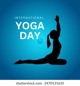 International yoga day. Yoga Body Posture with Text. Woman practicing yoga. vector illustration design
illustration of people doing asana and meditation practice for International Yoga Day on 21st Jun