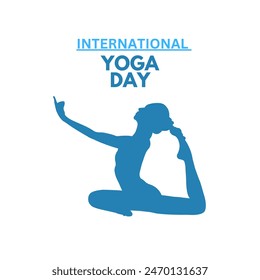 International yoga day. Yoga Body Posture with Text. Woman practicing yoga. vector illustration design
illustration of people doing asana and meditation practice for International Yoga Day on 21st Jun