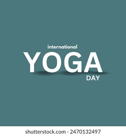 International yoga day. Yoga Body Posture with Text. Woman practicing yoga. vector illustration design
illustration practice for International Yoga Day on 21st Jun. eps vector 