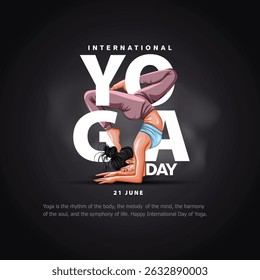 international yoga day. yoga body posture. Woman practicing yoga. vector illustration design