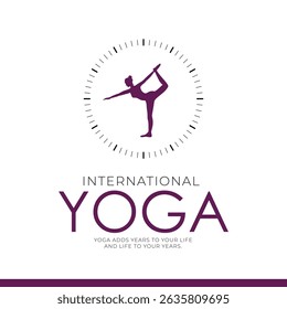 international yoga day. yoga body posture. Woman practicing yoga. creative 3D vector illustration design