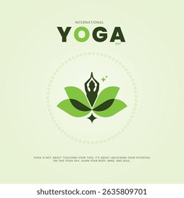 international yoga day. yoga body posture. Woman practicing yoga. creative 3D vector illustration design