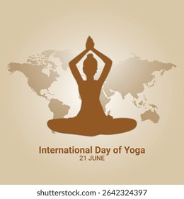 international yoga day. yoga body posture. Woman practicing yoga. vector illustration design