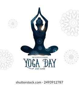 international yoga day chakra concept poster for social media post vector