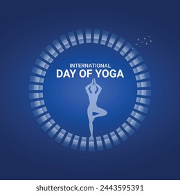 international yoga day, international yoga day creative ads design Jun 2, vector, art, illustration, 3d,