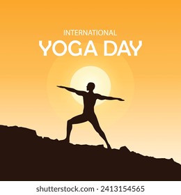 International yoga day eps file