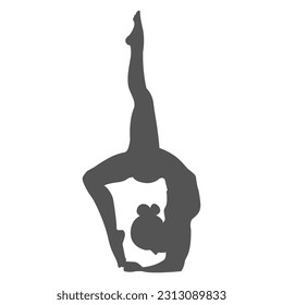 international yoga day pose sillhouette