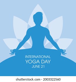 International Yoga Day Poster Man Yoga Stock Vector (Royalty Free ...