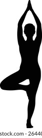 International yoga day silhouette vector. Happy international day vectors
