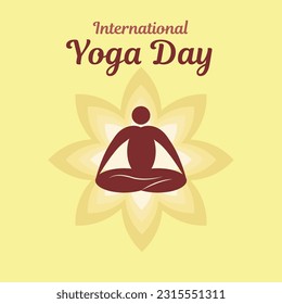 International Yoga Day Vector Design