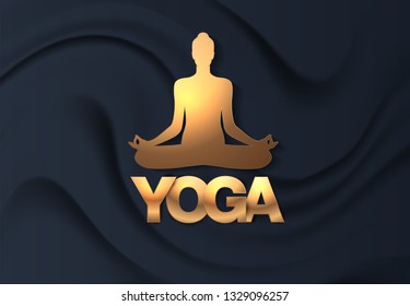 International Yoga Day vector illustration banner, brochure and poster design. June 21st celebrates world yoga day - Vector