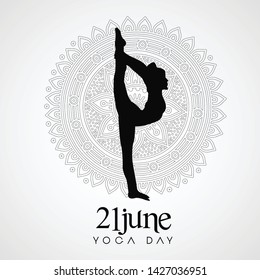 International Yoga Day vector illustration banner, brochure and poster design. June 21st celebrates world yoga day - Vector International Yoga Day vector illustration banner, brochure and poster design. June 21st celebrates world yoga day - Vector