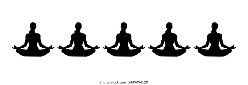 
"International Yoga Day: Vector Illustration for Professional Use"