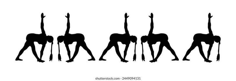 
"International Yoga Day: Vector Illustration for Professional Use"