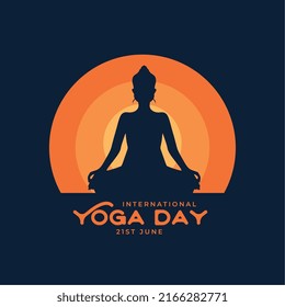 international yoga flat colors background