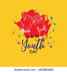 International Youth day concept, 12 August.
