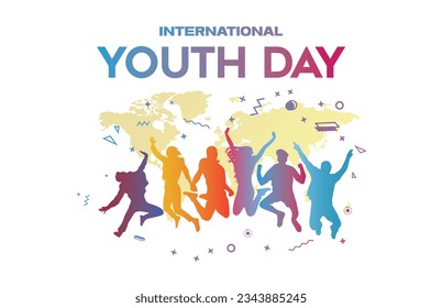 international youth day creative design. youth day design concept. creative youth day design. 