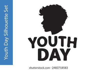 Día Internacional de la Juventud con colecciones de Vector editables. 