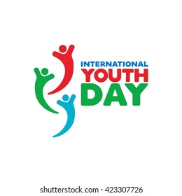 International Youth Day greeting card and poster design